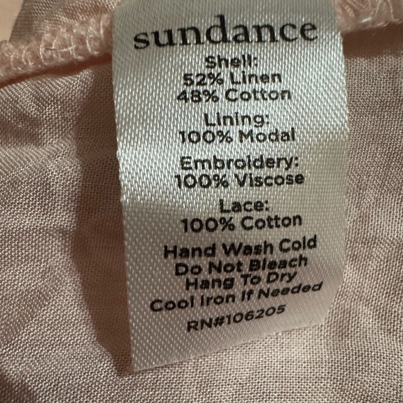 Sundance Blush Pink Embroidered Lace Blouse Romantic Top Sz S - Picture 4 of 11